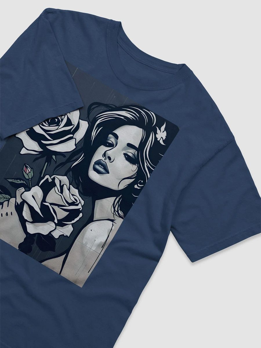 Baby Blue with Roses, Supersoft garment dyed heavyweight tee product image (3)
