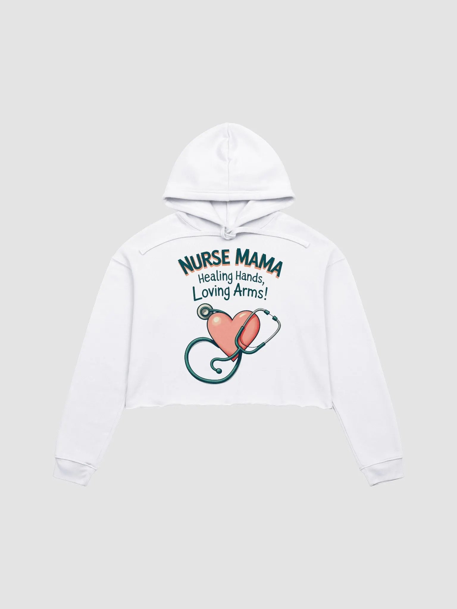 Nurse Mama Fleece Crop Hoodie product image (2)