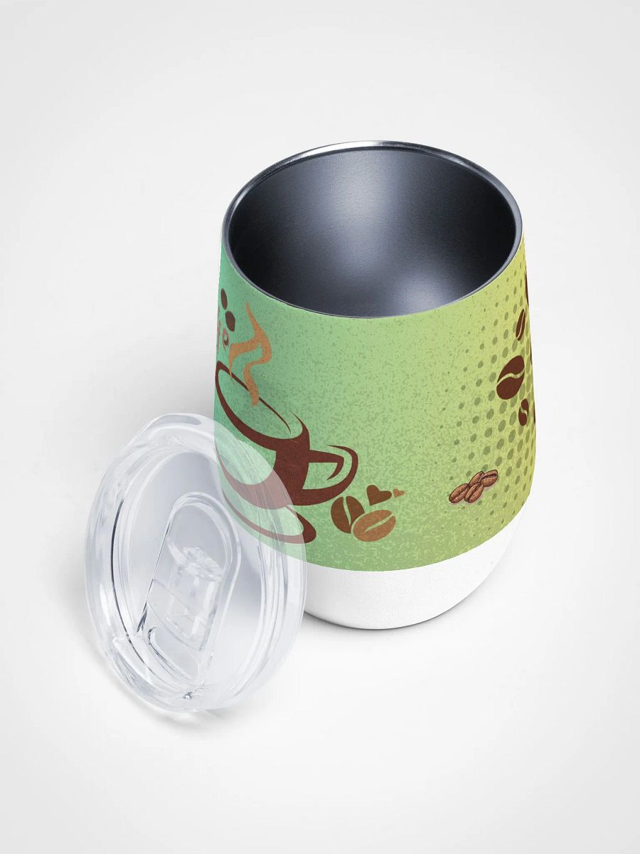 Coffee Lover's Delight Wine TumblerSteaming Coffee Tumbler for moms dads friends colleagues product image (3)