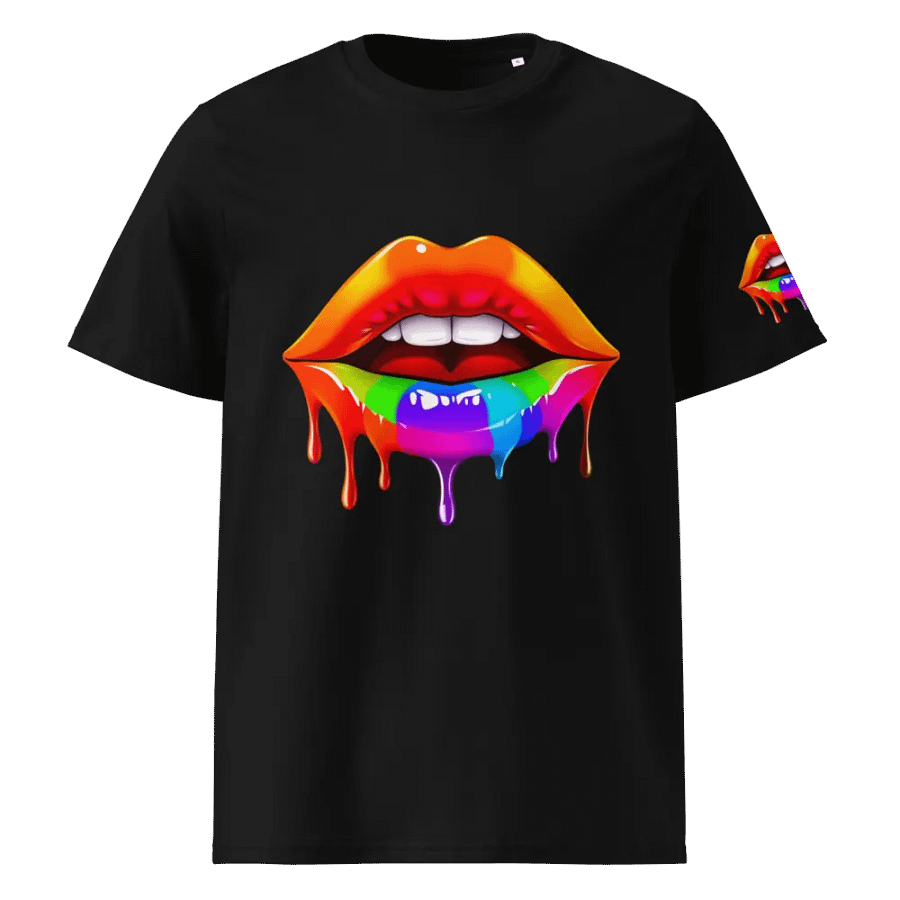 Vivid Lips Rainbow Drip T-Shirt product image (1)