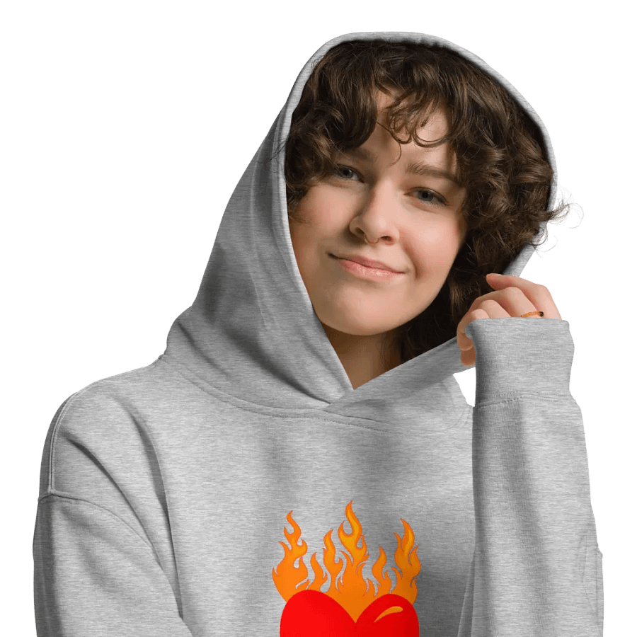 My heart on fire for your love unisex hoodie product image (12)