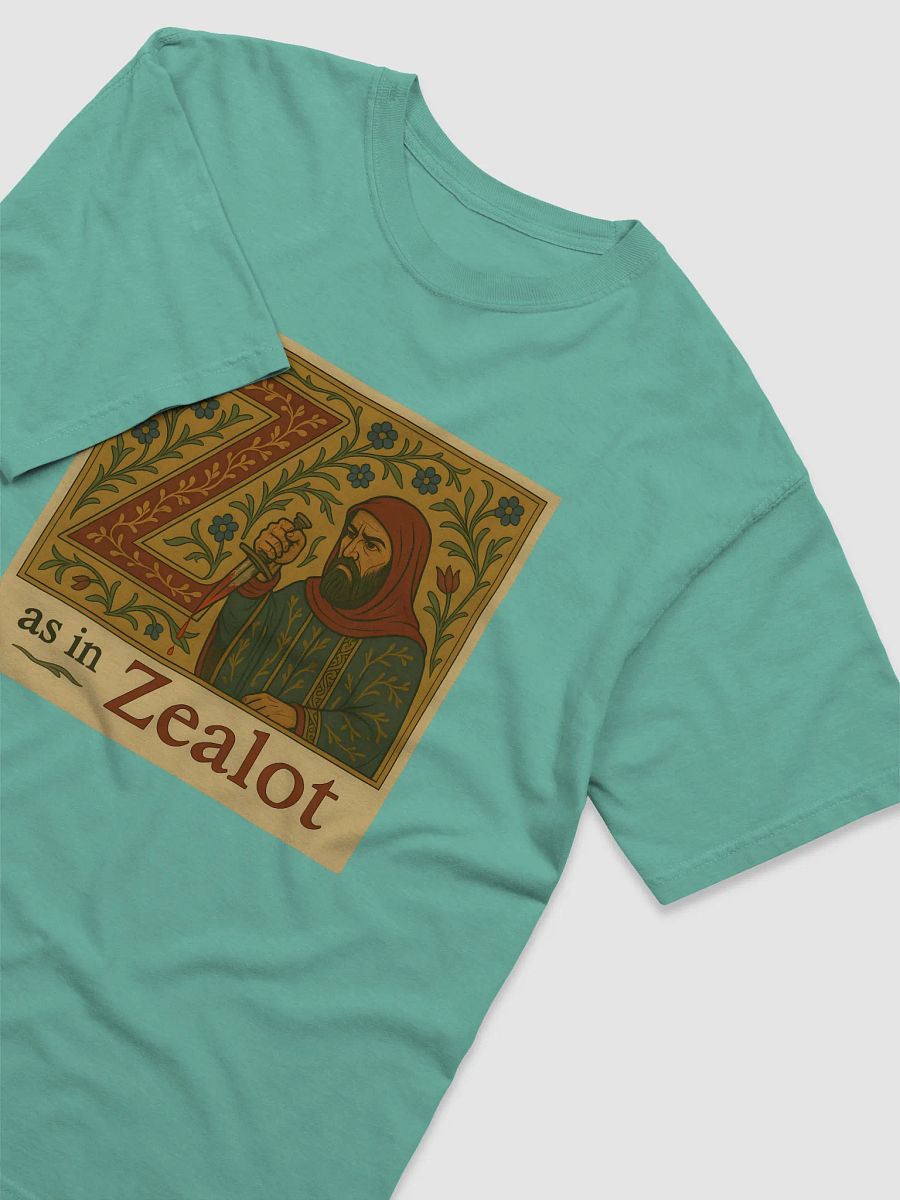 Z as in zealot t-shirt product image (3)