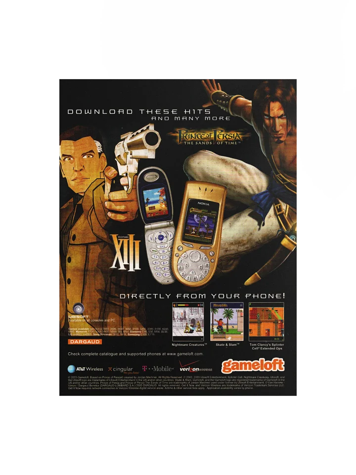 Gameloft Nokia N-Gage Games - Promotional Poster/Flyer product image (1)