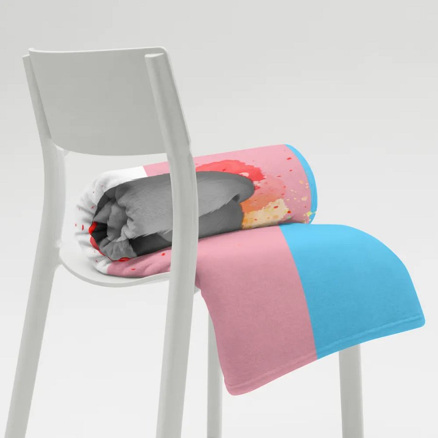Transgender Pride Fox Blanket (2023) product image (8)