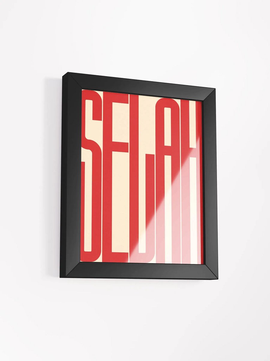 "SELAH" Premium Matte Framed poster product image (6)