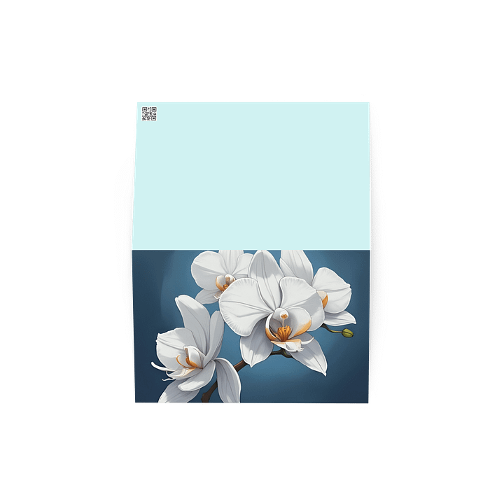 White Orchid Greeting Card product image (2)