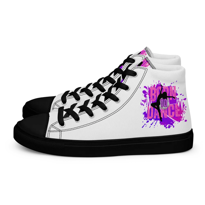 Retro Born to Dance Splash Her Silhouette High Tops product image (1)