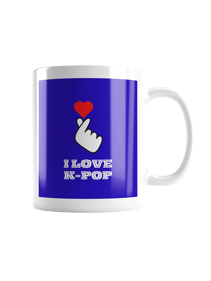K-POP South Korean finger heart symbol mug product image (2)