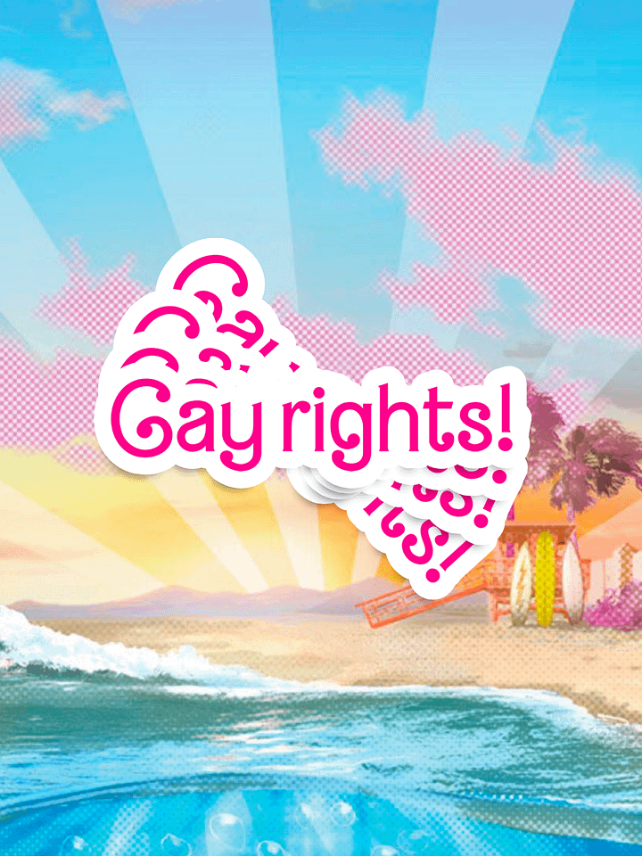 Barbie Gay Rights Sticker product image (1)