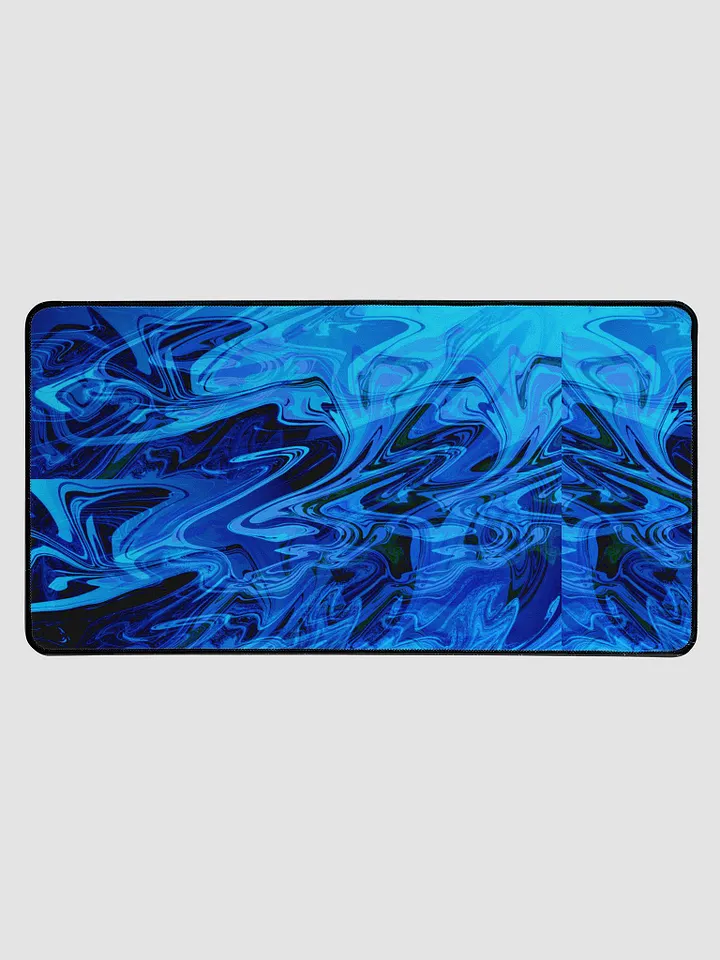 Shades of Blue Swirl Pattern Desktop Mat product image (1)