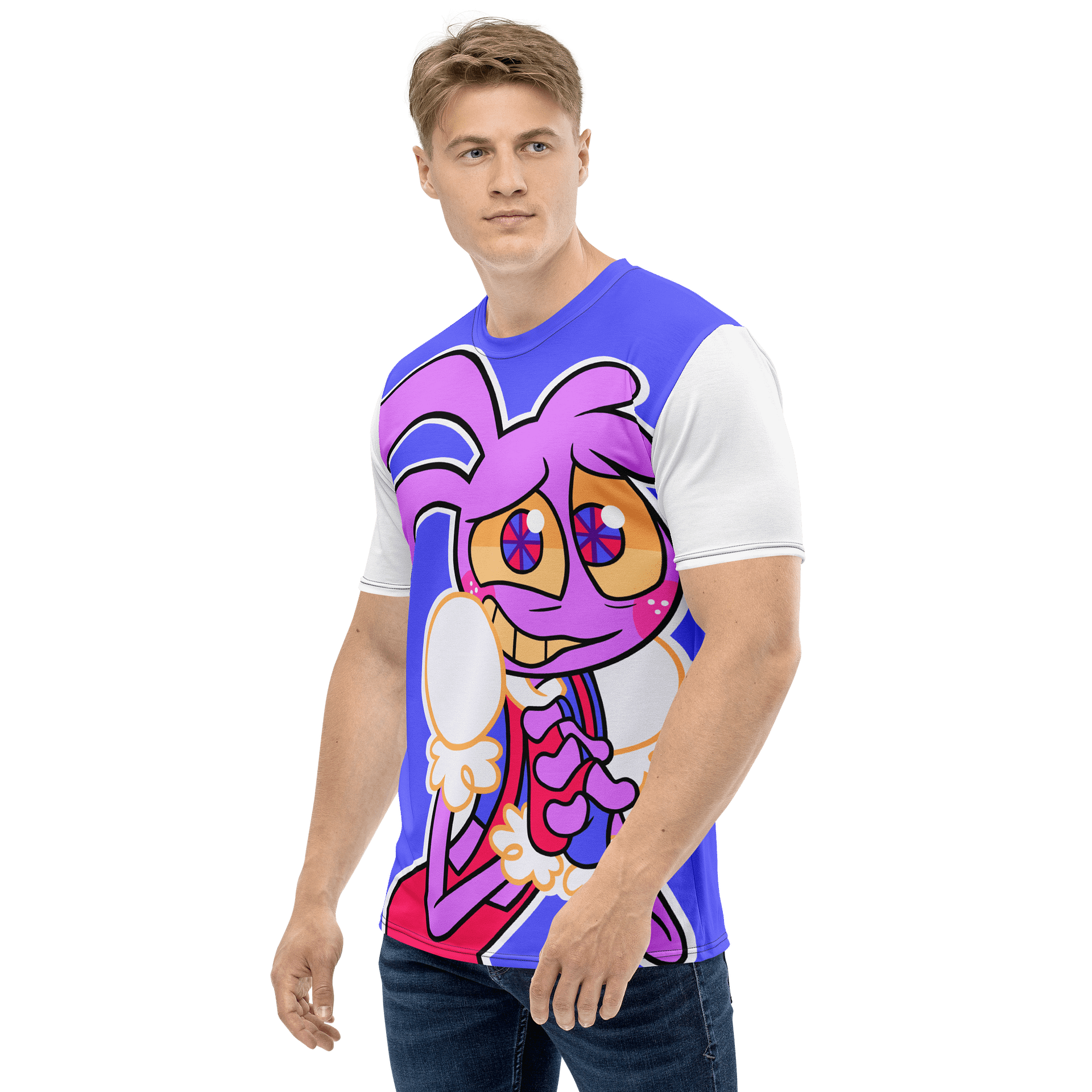 A Little Bit Bad - JAMMI All Over Short Sleeve (Blue/White) product image (3)