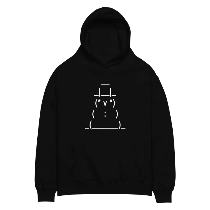 ASCII Art Snowman Hoodie product image (2)