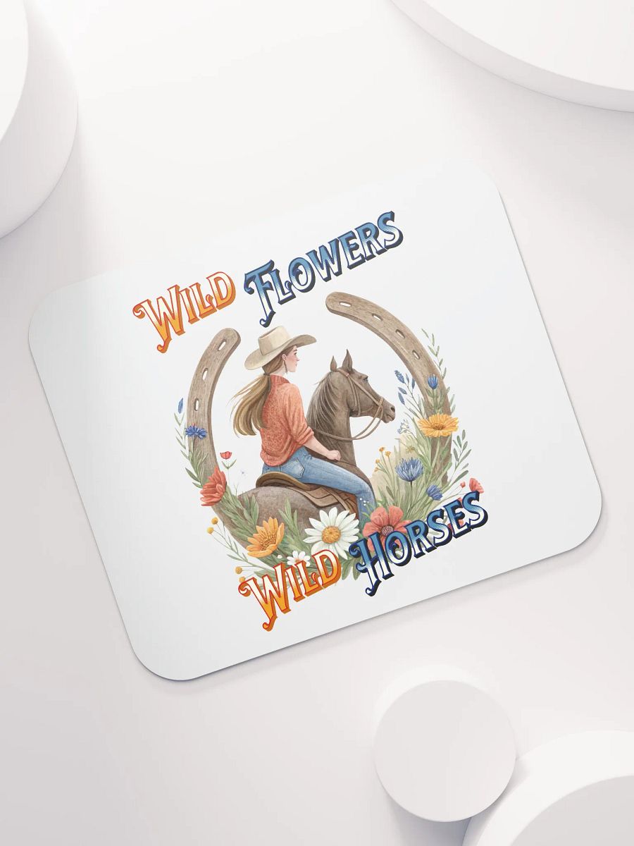 Wild Flowers Wild Horses Cowgirl Mouse Pad product image (5)