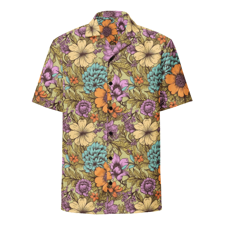 70s Floral Pattern-Seamless Vintage Design Hawaiian Shirt product image (1)
