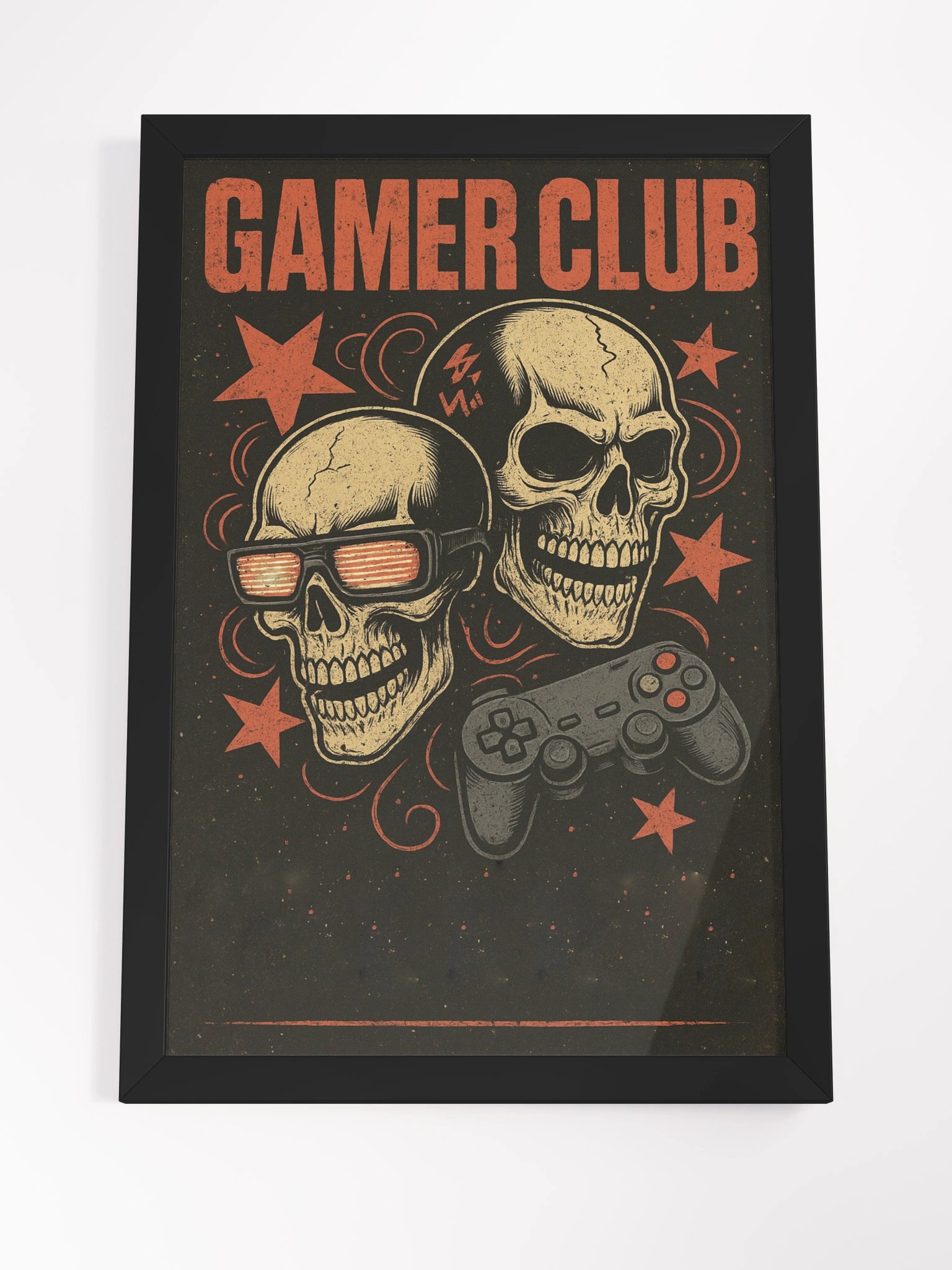 Gamer Club Skulls Framed Poster product image (27)