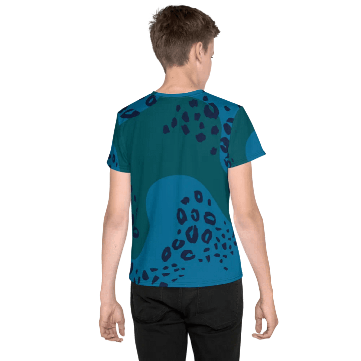 Dynamic Teal Youth T-Shirt product image (2)