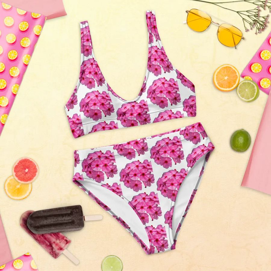 Blossom with Confidence in Our Sustainable Floral High-Waisted Bikini product image (4)