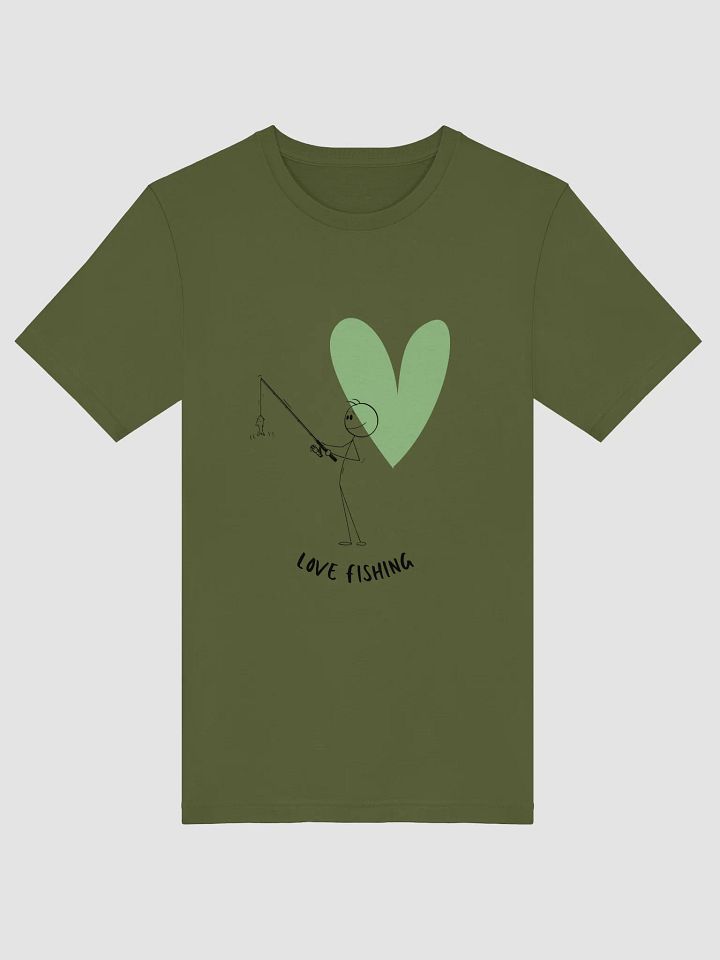Love Fishing Heart Cartoon Supersoft T-Shirt product image (1)