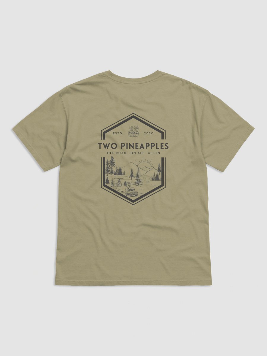 Two Pineapples Roadtrip Badge Relaxed Fit T-Shirt (Back design) product image (2)