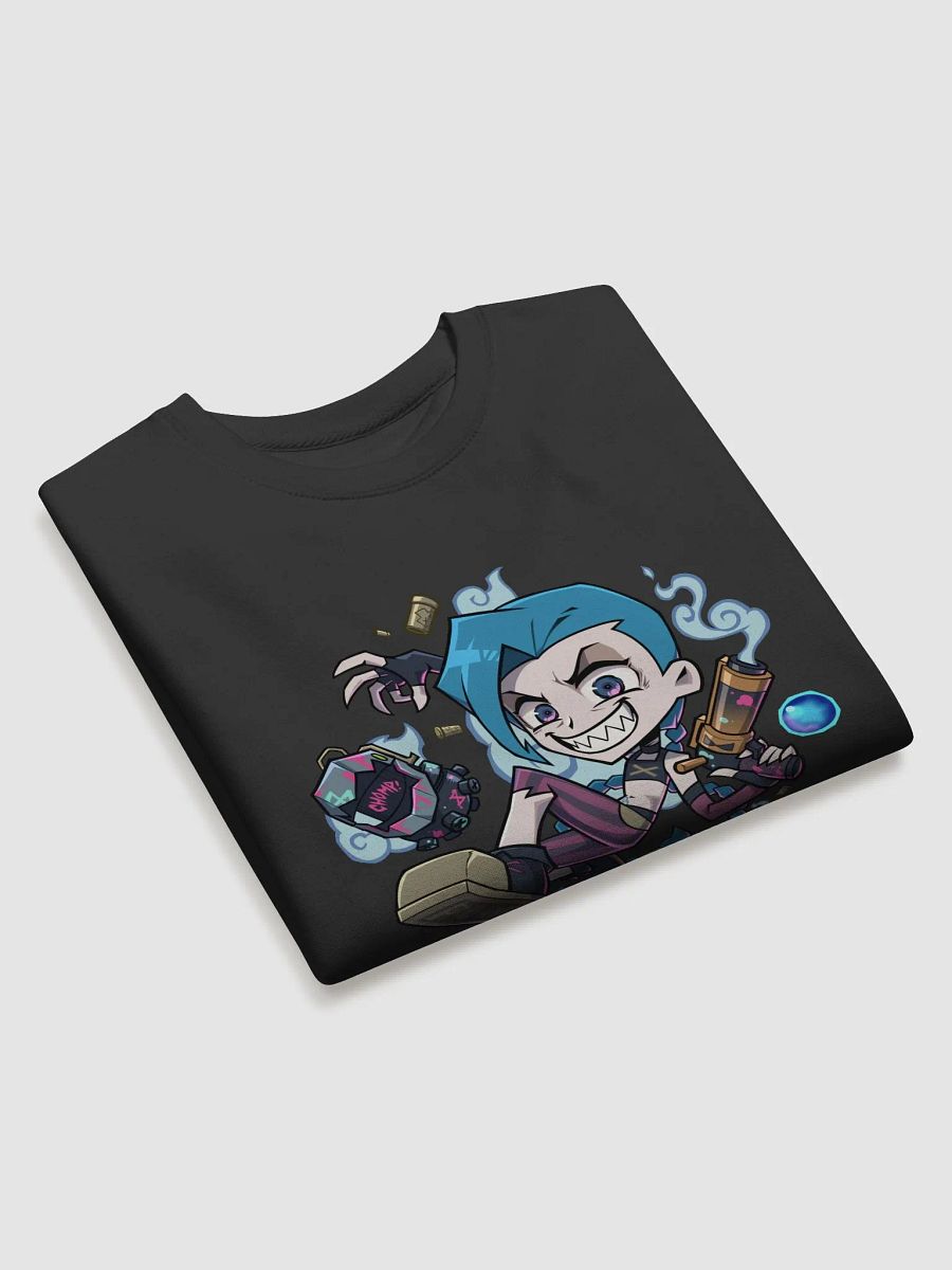 Crazy Blue Hair Girl Sweatshirt product image (3)