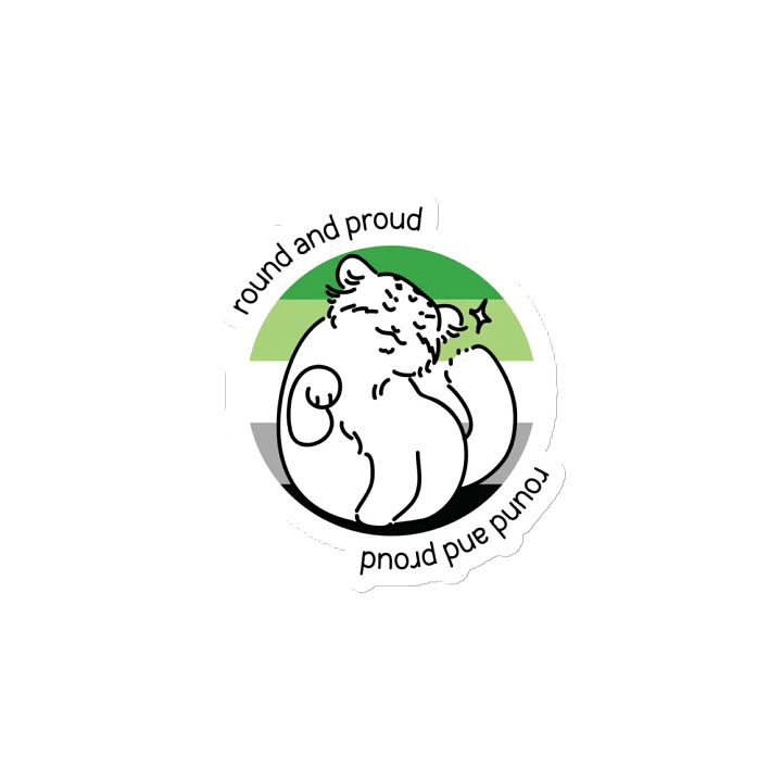 Round and Proud Manul Aromantic Version - Magnet product image (2)