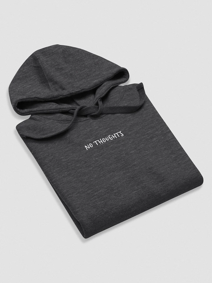 Embroidered no thoughts hoodie product image (2)