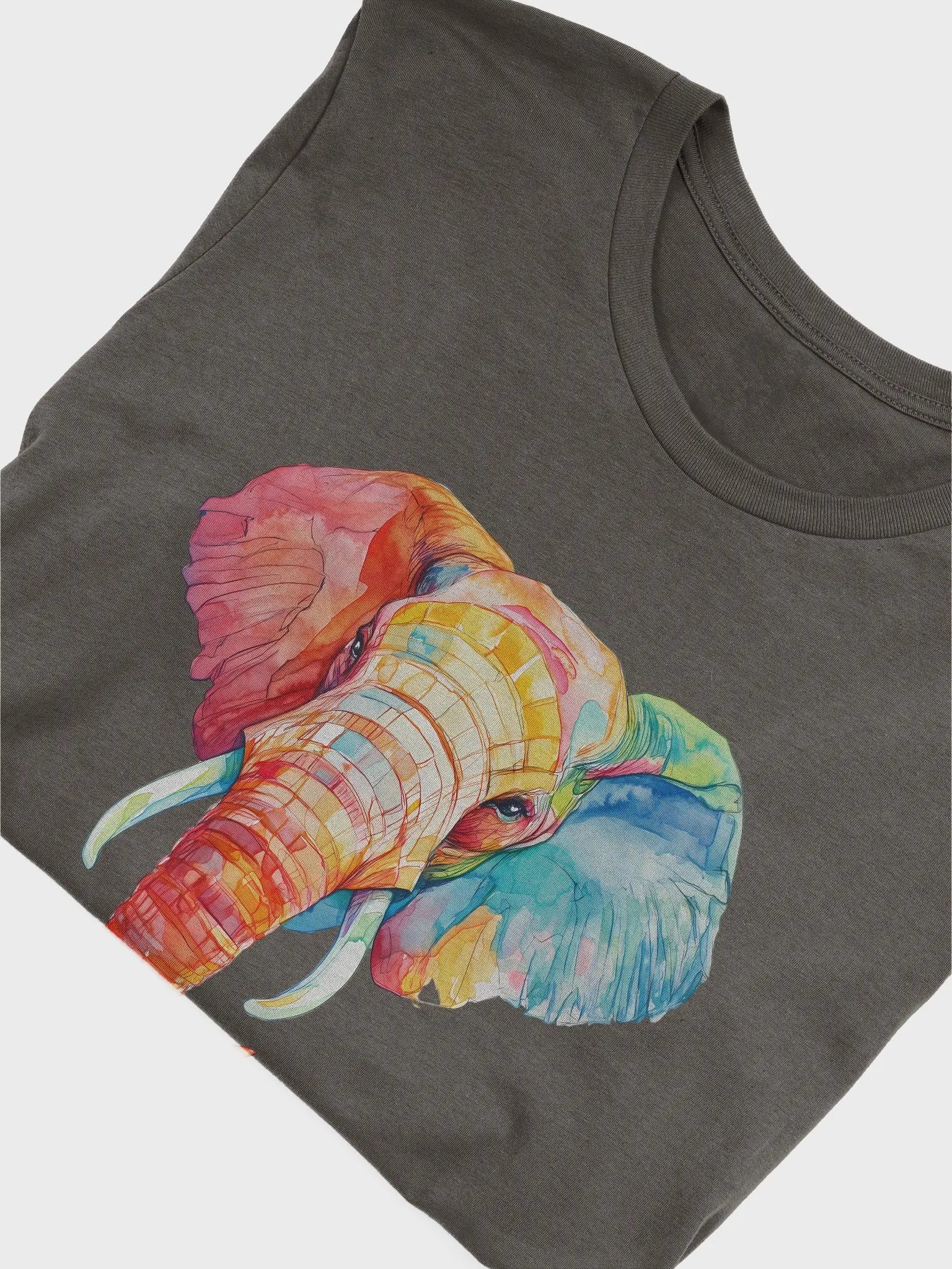 Vibrant Elephant Head Graffiti Tee product image (48)
