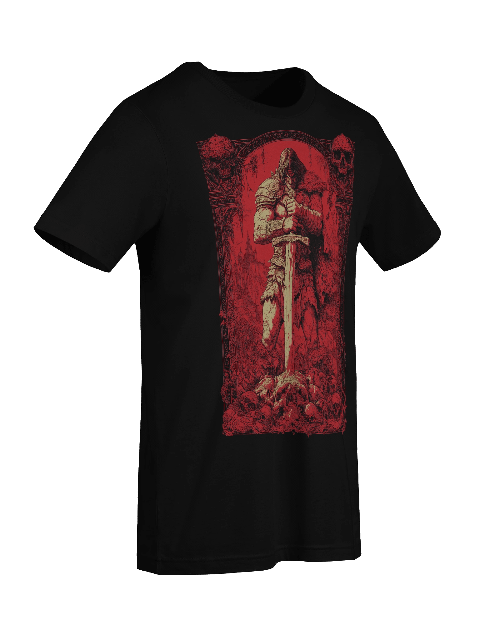 Savage Sword Blood Red Conan Cimmeria Barbarian Robert E. Howard Hyborian Crom, Dark Fantasy T-Shirt product image (9)