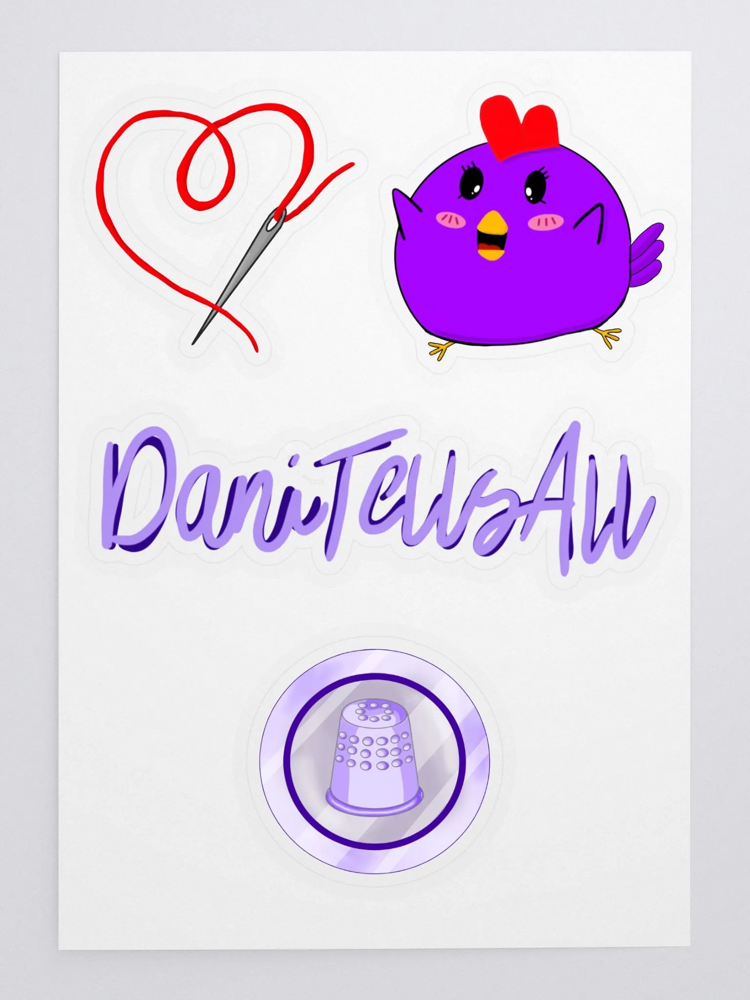 DaniTellsAll Sticker Pack product image (1)