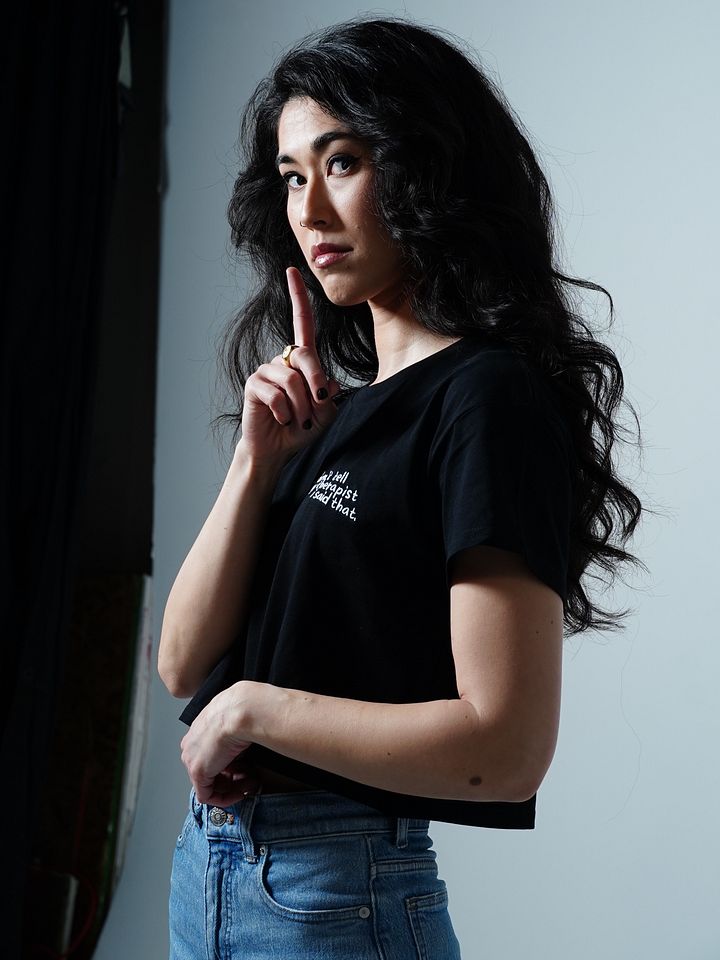 Therapy Cropped Tee (Embroidered) product image (11)