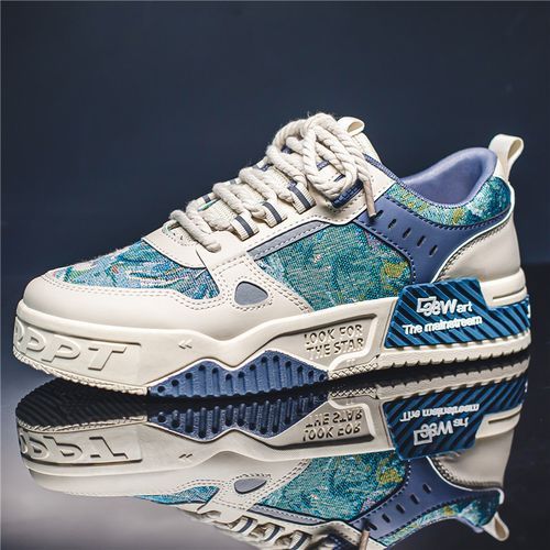 Fashion New Young Fashion Trendy Board Shoes - Blue product image (4)
