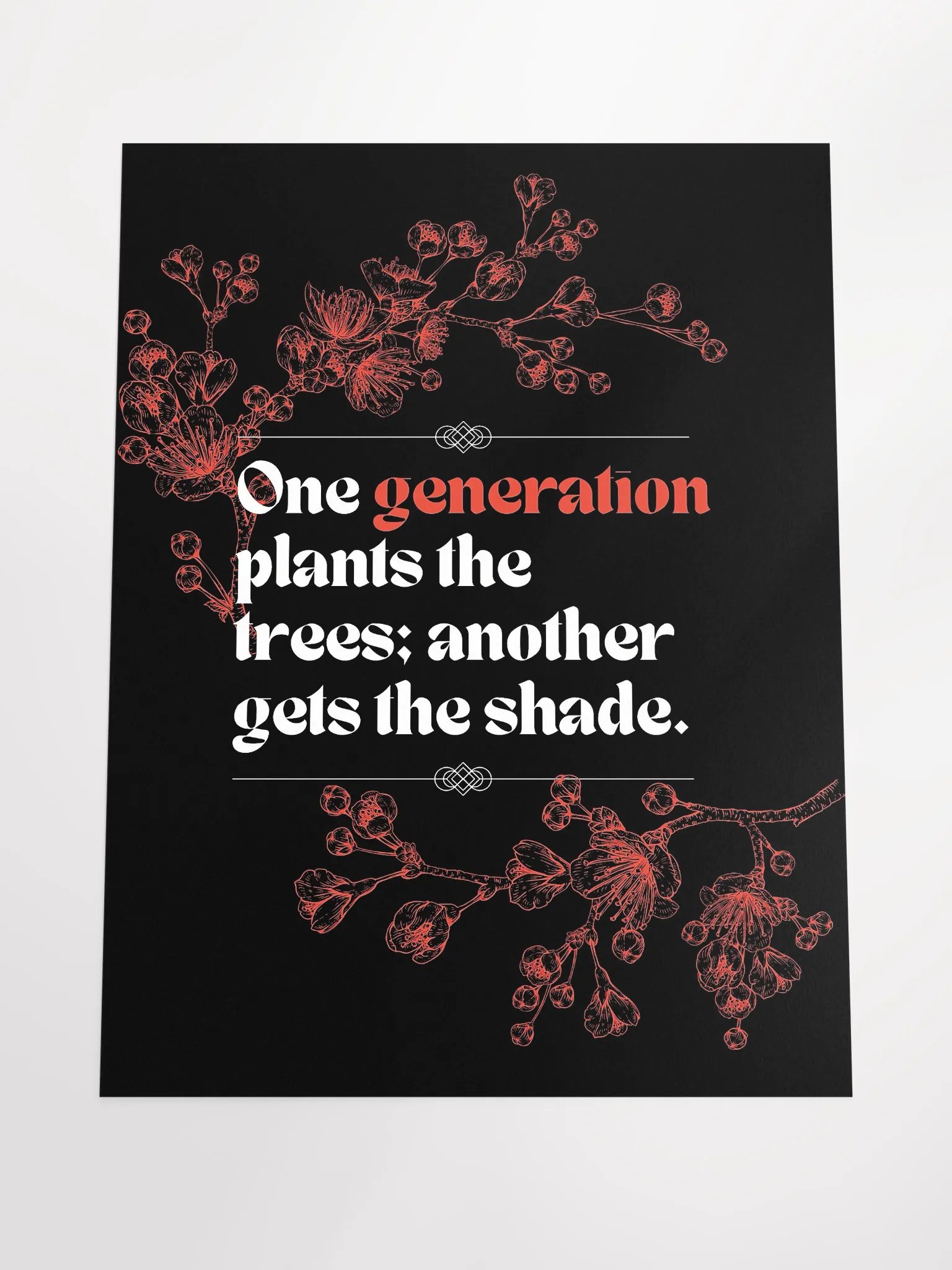 Inspirational Quote Art Poster- 