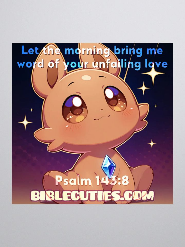 Bible Cuties Morris - Let the morning bring me word of  your unfailing love product image (2)