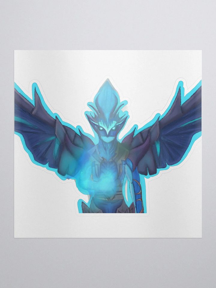 Blue-Flame Dragon Sticker product image (1)