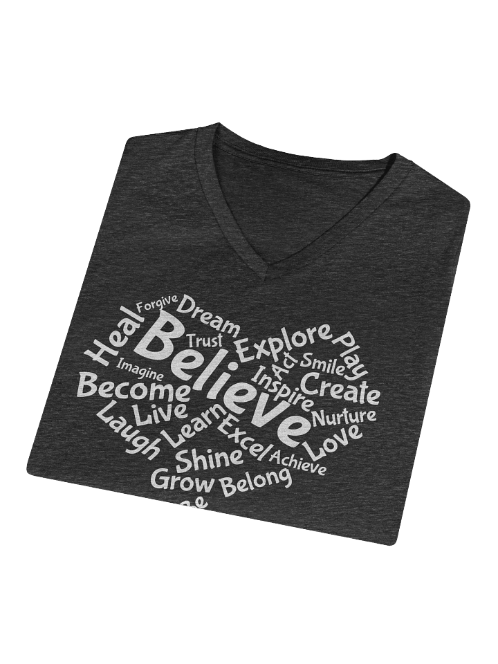 Motivational Word Cloud - Relaxed V-Neck T-Shirt product image (2)