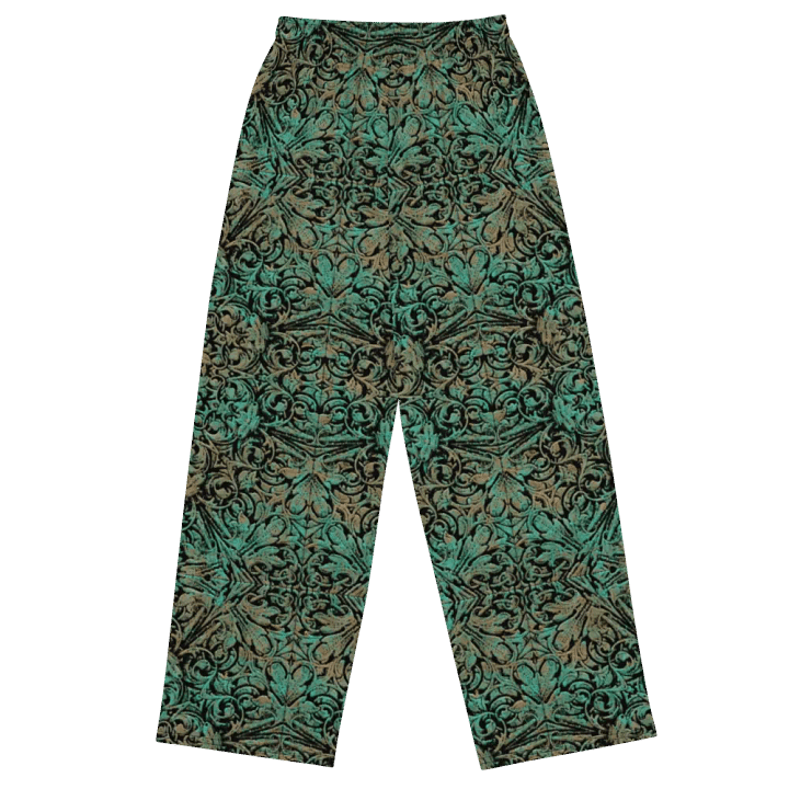 Green Copper Flower Wideleg Pants product image (1)