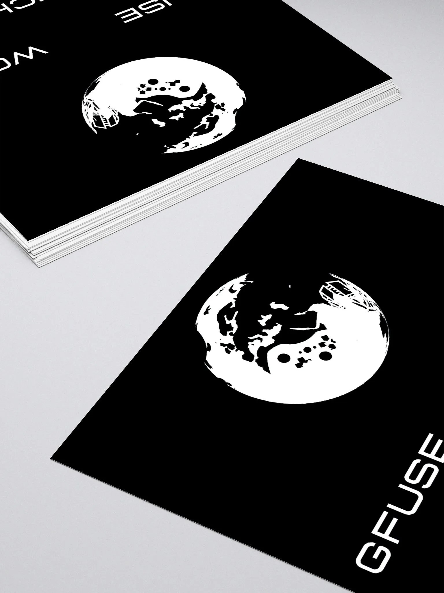 GFuse World Planet Stickers | White Letters/Logo product image (2)