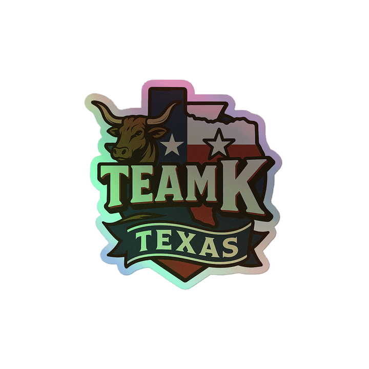 Team K Texas HOLOGRAPHIC" STICKERS product image (2)