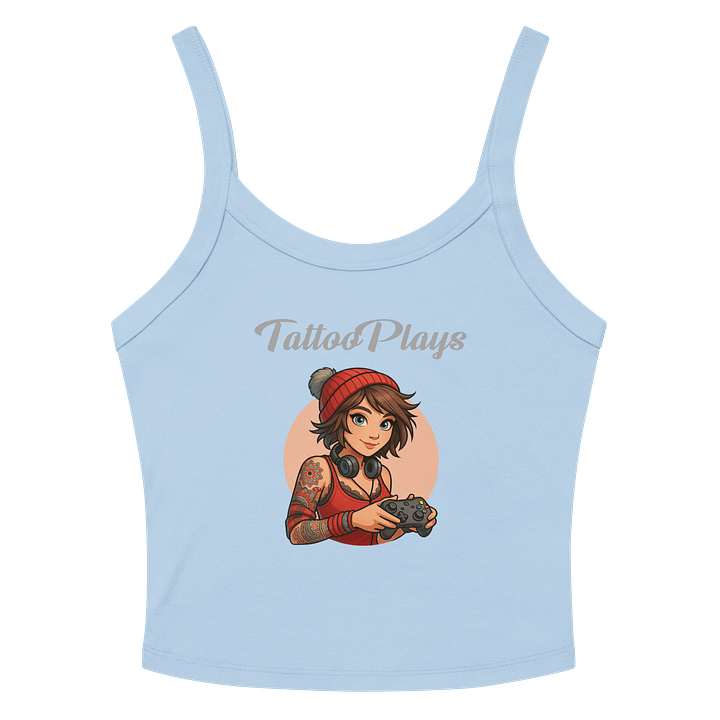 TattooPlays Women’s Micro-Rib Tank Top – Sleek, Soft & Unapologetically You product image (2)