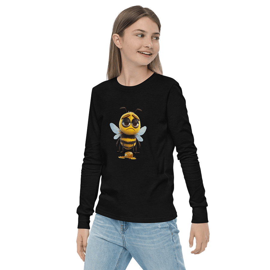 Sad Bee Youth Long Sleeve T-Shirt product image (11)