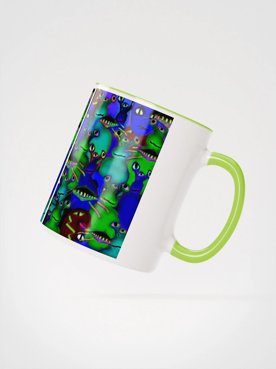Aliens Collage Green Coffee Mug product image (2)