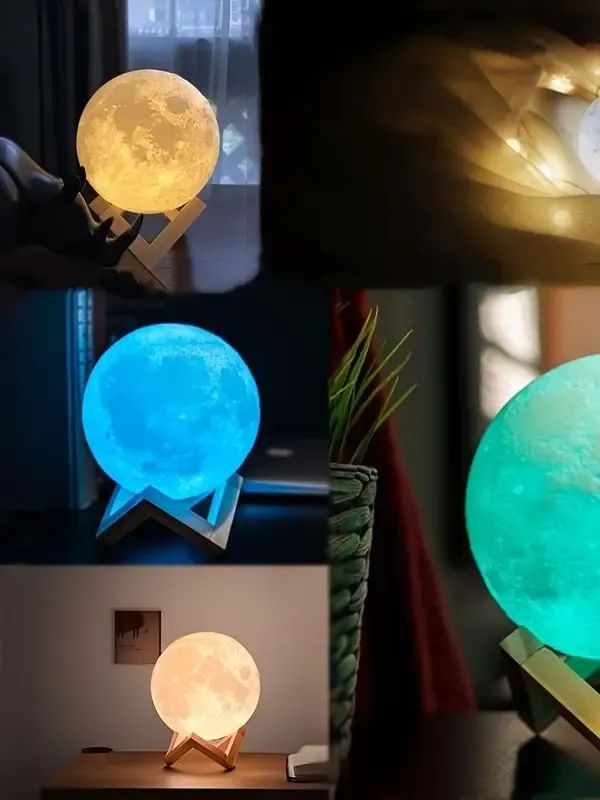 Luminária Lunar com 128 cores: