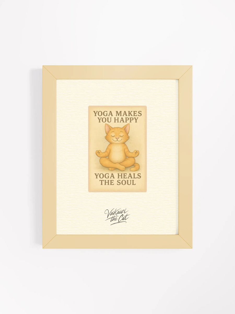 Vaikauri Cat Yoga Artprint product image (7)