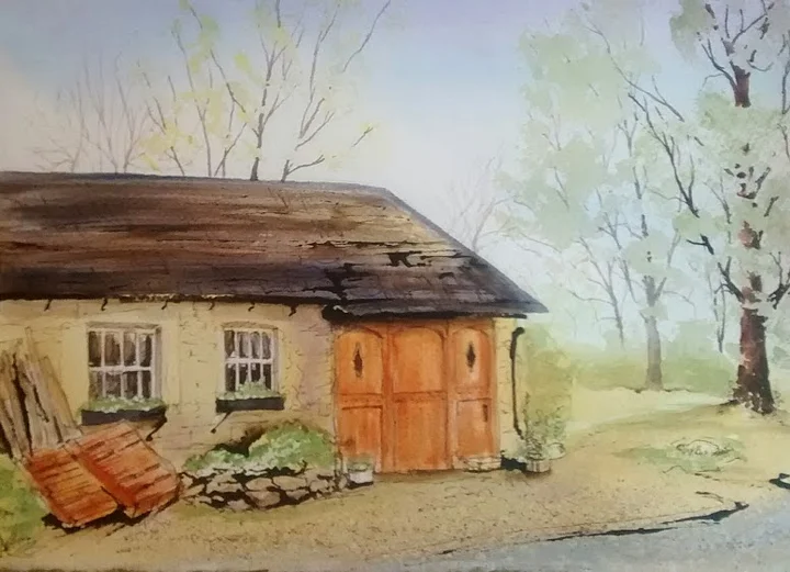 Old Barn Pen and Wash Step By Step Worksheet product image (1)