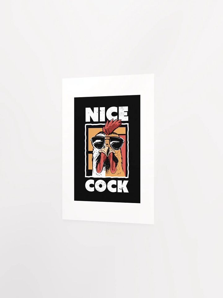 NICE COCK - Illustrated Rooster Poster product image (2)