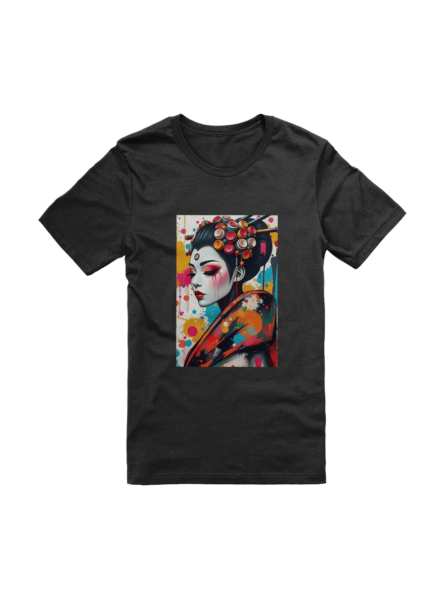 Vibrant Traditional-Inspired Street Art Portrait T-Shirt product image (7)