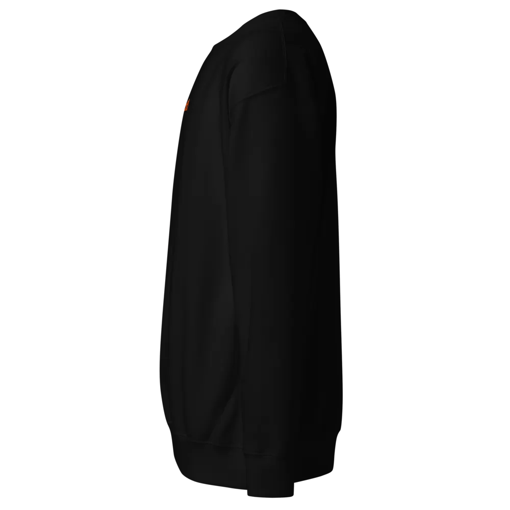 [DAT1] Premium Black Sweatshirt w/Embroidered logo (mango logo) product image (3)