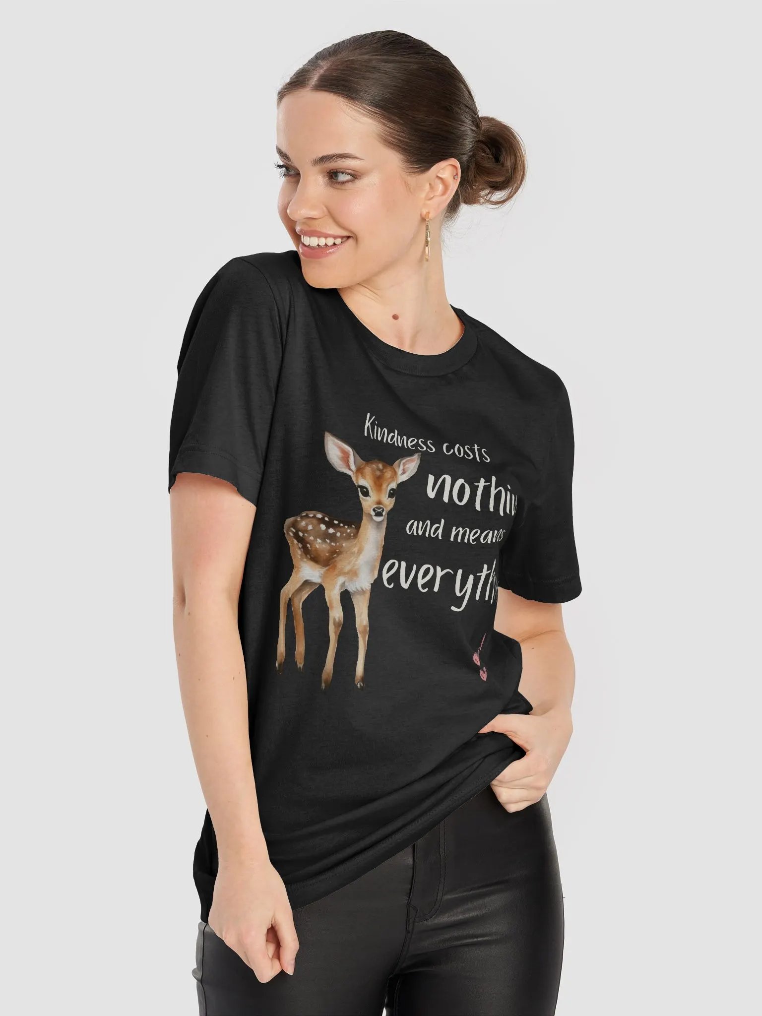 Kindness Costs Nothing Tee - Black product image (5)
