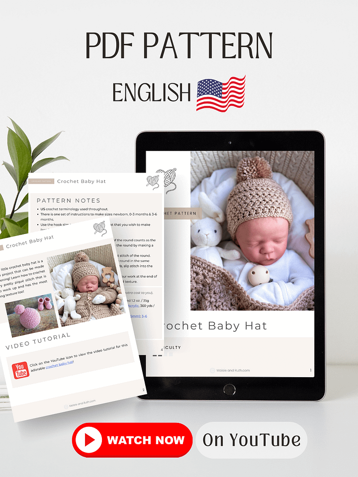 Crochet Pattern: Easy Baby Hat product image (2)