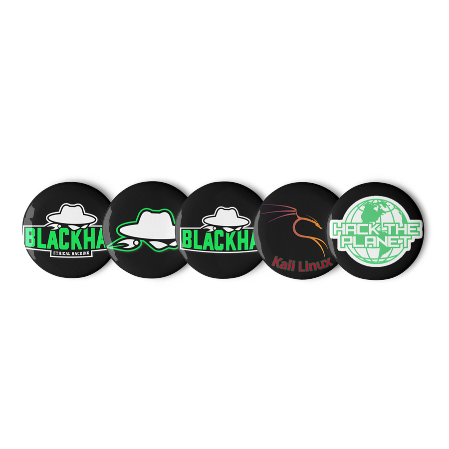 Red Team Essentials – Hacker Pin Pack (Set of 5) product image (1)